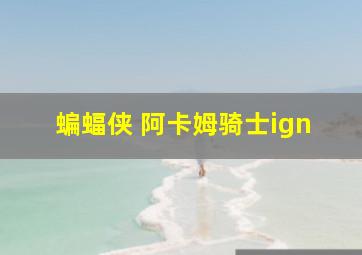 蝙蝠侠 阿卡姆骑士ign